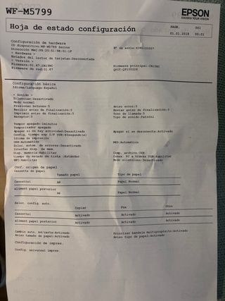 Impresora Epson WorkForce Pro WF-M5799