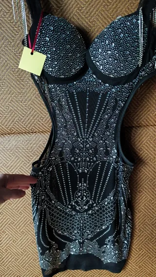 VESTIDO FIESTA PEDRERÍA