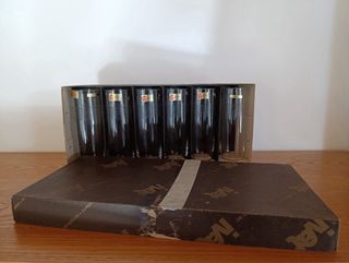 Set 6 Bicchieri Vintage Cristallo Incisi