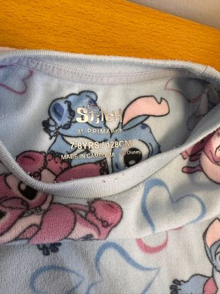Pigiama Stitch e Angel Primark 7 anni