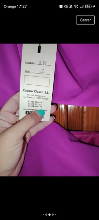 Vestido fiesta buganvilla