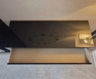 Escritorio Tocador Negro Cristal Ikea