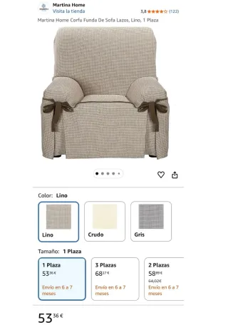 Funda Sillón con Lazos NUEVA!