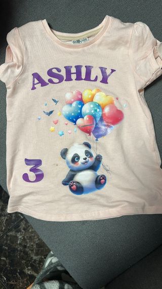 Camiseta para cumpleaños personalizada.