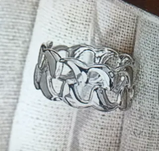 N.3 Anelli Colore Argento Regolabili Nuovi