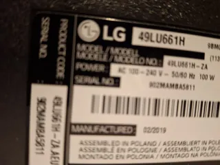 Televisor LG 49 49LU661H Negociable