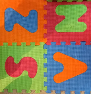 Alfombra infantil números puzzle