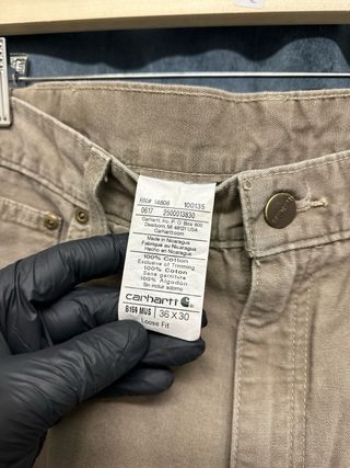 Carhartt Uomo Taglia XL Pantaloni Cargo Marroni