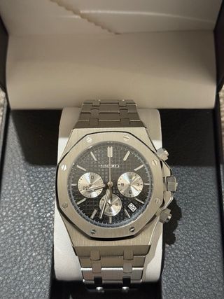 Seiko Royal Oak Chrono Gris/Plata