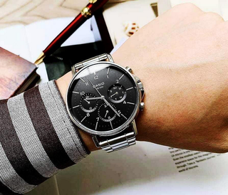 Orologio Casio Cronografo Nero e Argento