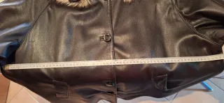 Giaccone vera pelle con cappuccio