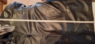 Giaccone vera pelle con cappuccio