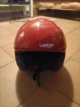 Casco de esquí infantil Wed'ze rojo