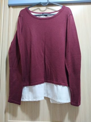 Jersey con camisa blanca