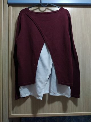 Jersey con camisa blanca