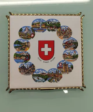 Salvamanteles de cerámica de Suiza