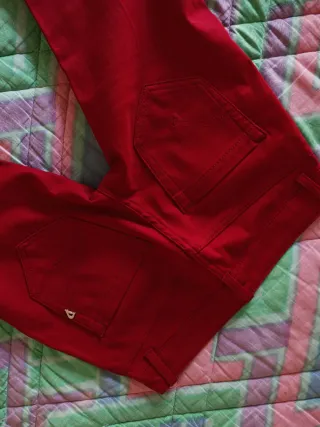 Pantaloni Dondup donna lana 100% rosso-bordo