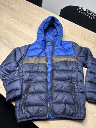 Anorak CMP con capucha azul y azul marino
