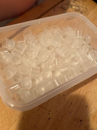 Vasos para tinta de tatuaje (transparentes)