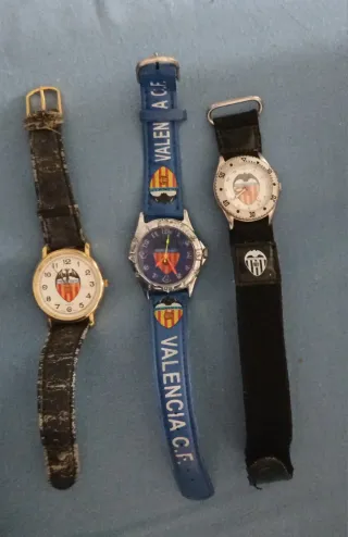 Lote 3 relojes Valencia C.F.