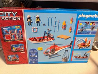 Playmobil Misión Rescate Helicóptero y Barco