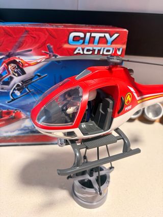 Playmobil Misión Rescate Helicóptero y Barco