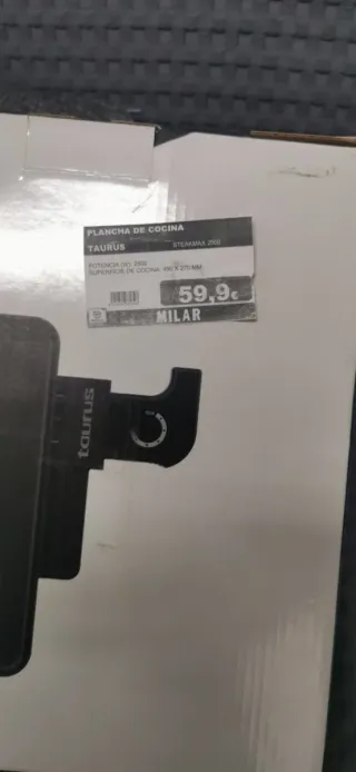 Plancha Taurus Steakmax 2200W