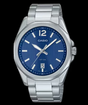 Orologio Casio Uomo Blu Argento