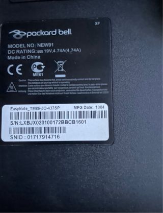 Packard Bell Portátil Gris