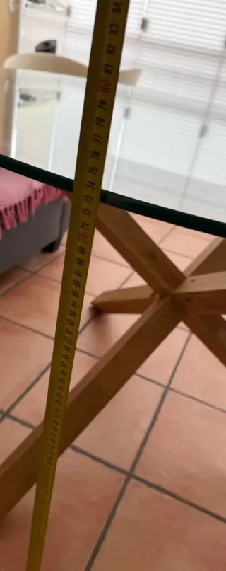 Mesa Jysk Cristal y Madera