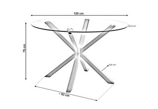 Mesa Comedor Cristal Redonda ¡PÁGALO EN CASA!