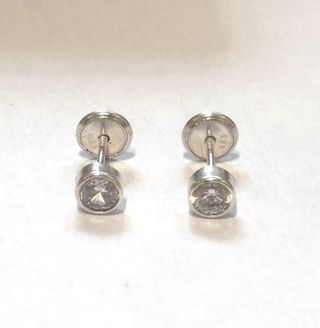 Pendientes Plata Bebé Circonita