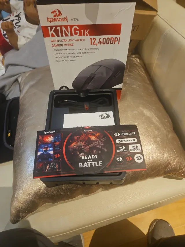 Ratón Gaming Redragon M724 Negro