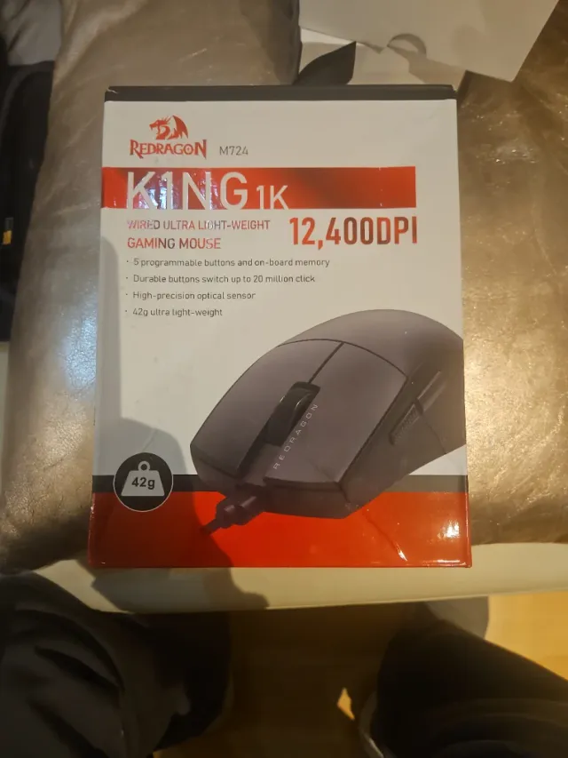 Ratón Gaming Redragon M724 Negro