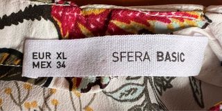 Blusa Sfera Estampado Floral Talla XL-Nueva