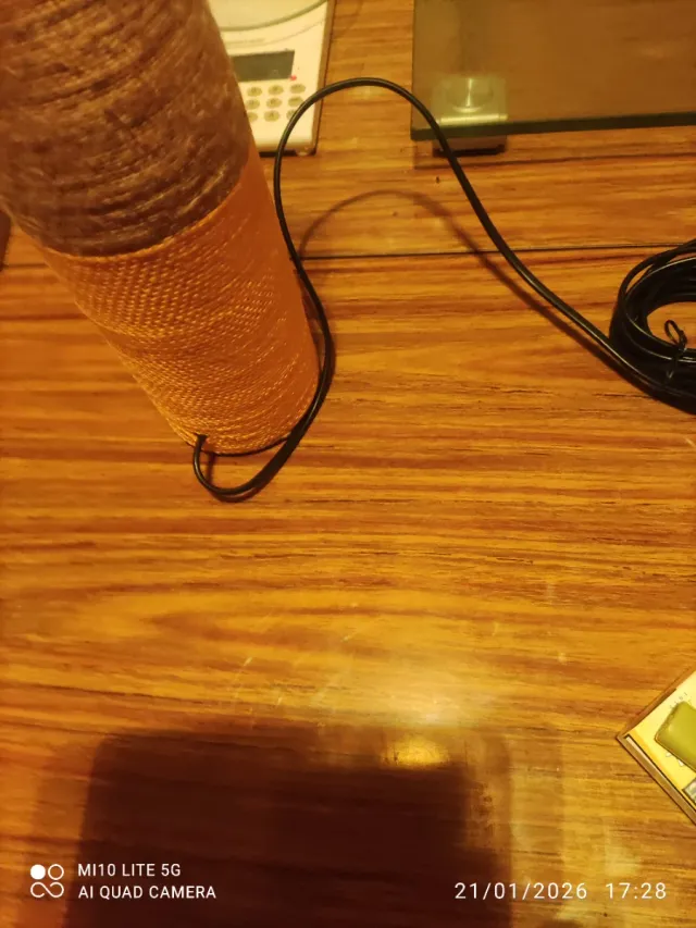 Lámpara decorativa deBotella con cordones Marrón N