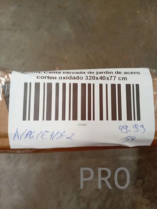 Maceta jardinera - 320x40x77cm - vidaXL