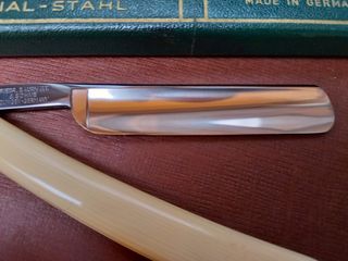 Navaja afeitar Karbono Solingen nueva afilada