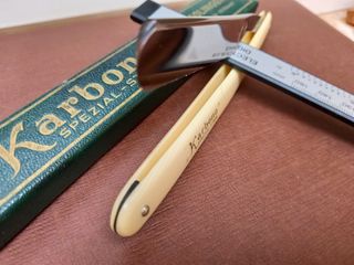 Navaja afeitar Karbono Solingen nueva afilada