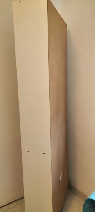 Estantería blanca de madera 5 estantes