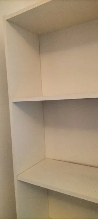 Estantería blanca de madera 5 estantes