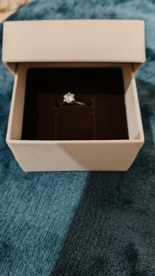 Anillo compromiso diamante Caribeño