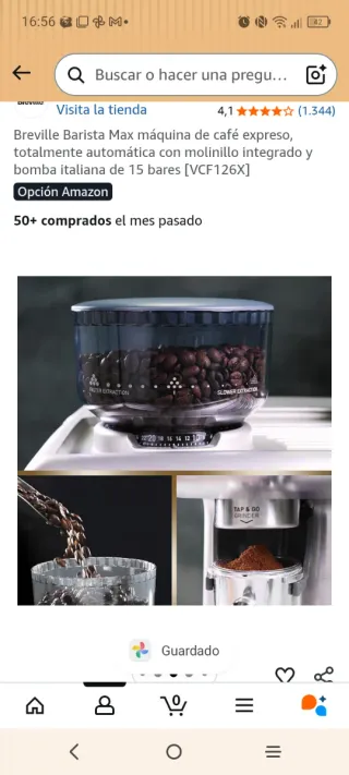 Cafetera Breville Barista Max Automática