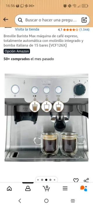 Cafetera Breville Barista Max Automática