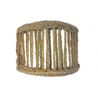 Aplique calado de esparto natural