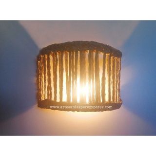 Aplique calado de esparto natural