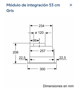 Campana extractora Balay 3BF263NX Gris