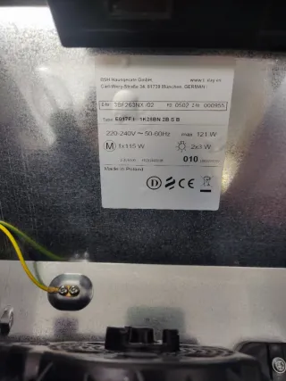 Campana extractora Balay 3BF263NX Gris