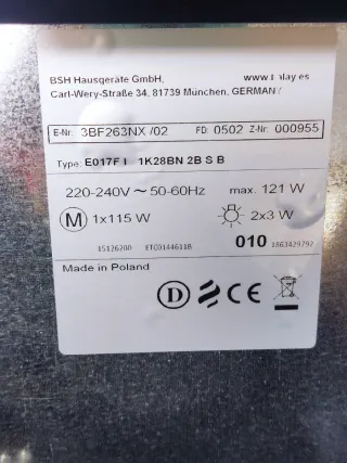 Campana extractora Balay 3BF263NX Gris