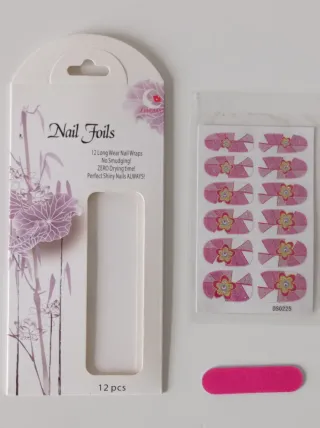 Nail Foils Decoración Uñas Brillantes 12pz